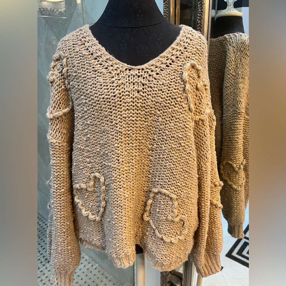Yolly chunky sweater made in Italy! Worn once! Super cute!